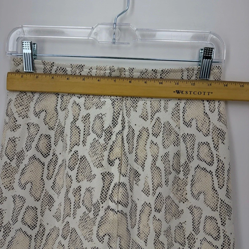 Faux Leather Snakeskin Print Mini Skirt‎ Neutral Animal Print JS1166EF Size S